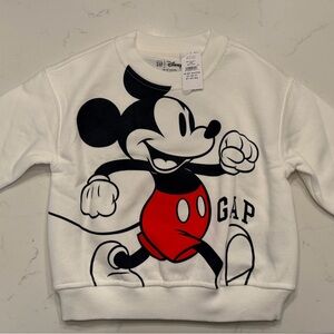 GAP x Disney Baby & Toddler Vintage Soft Mickey Mouse Sweatshirt, New with tags